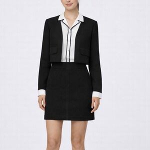 Marc Cain | 2 | Virgin Wool Elegant Black Women's Skirt